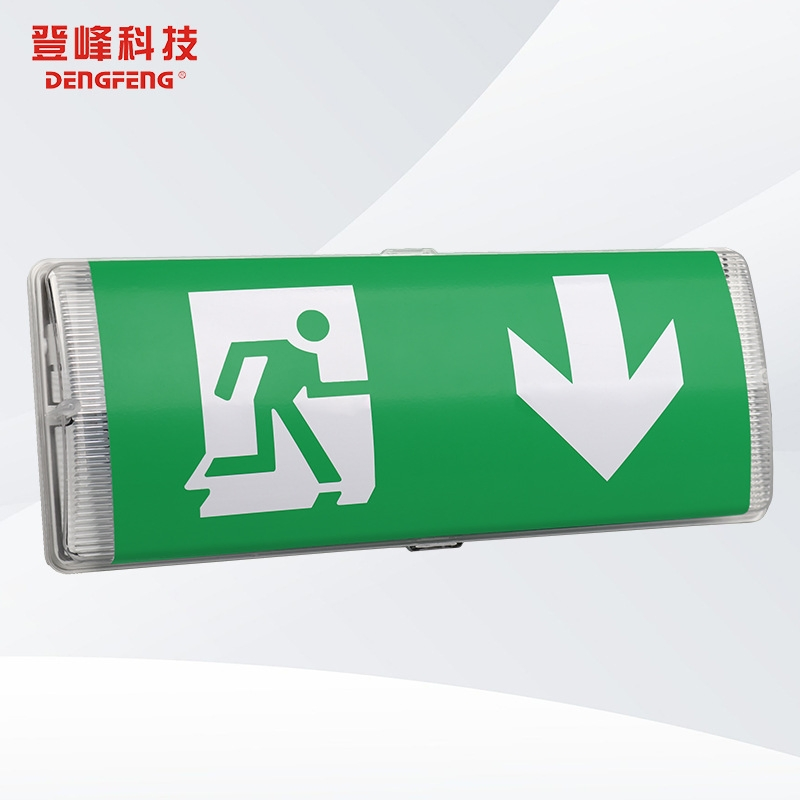 Waterproof LED Emergency Light Running Man Down Arrow for Surface Mounted Exit Sign