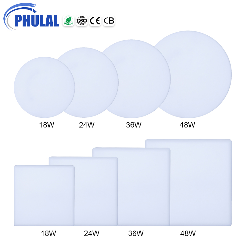 Phulal Wholesale High Quality Acrylic Surface Mounted Round Square LED Panel Lights Ceil Ceiling Light LED Panel Light