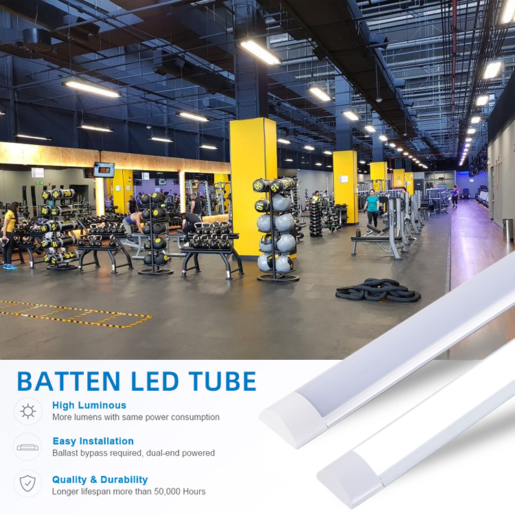 LED Batten Light 18W Office Classroom LED Purification Fixtures
