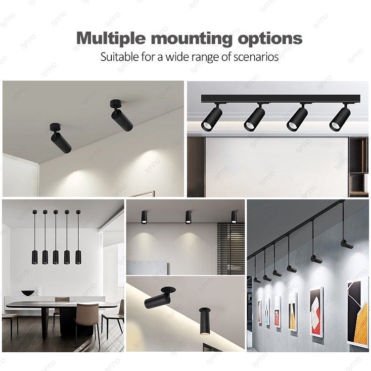 Surface Mounted Down Light Magnetic Rail Hanging Downlight Spotlight LED Track Light