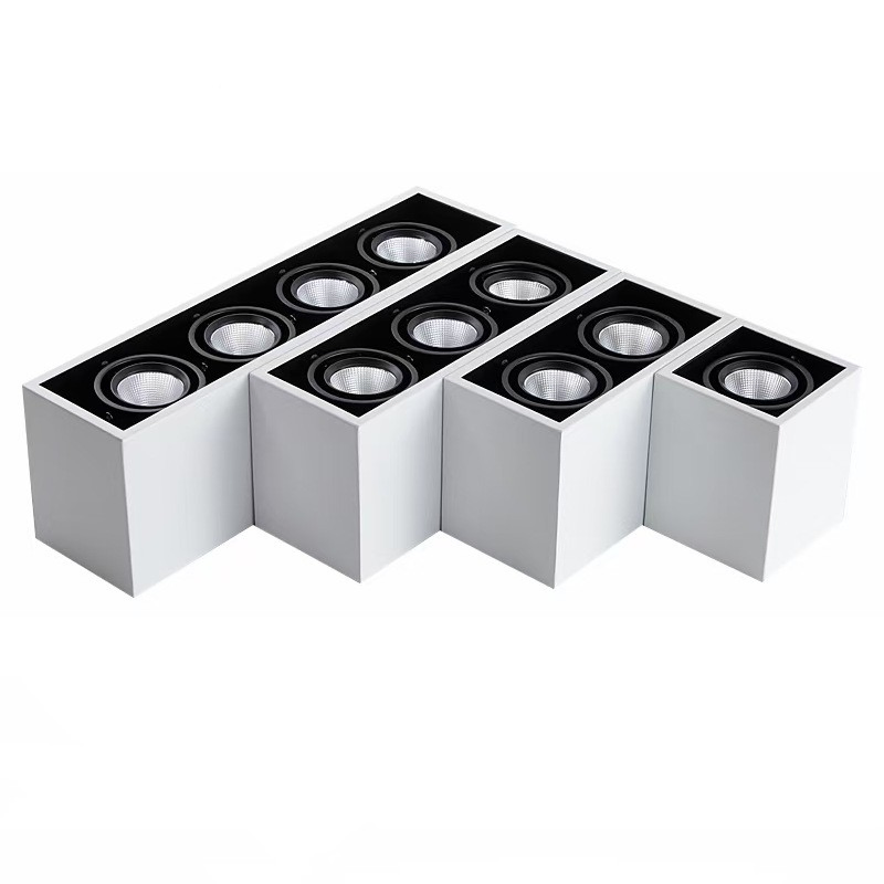 Aluminium Tiltable and Adjustable GU10 MR16 LED Downlight Ceiling Lamp Surface Mounted Down Light