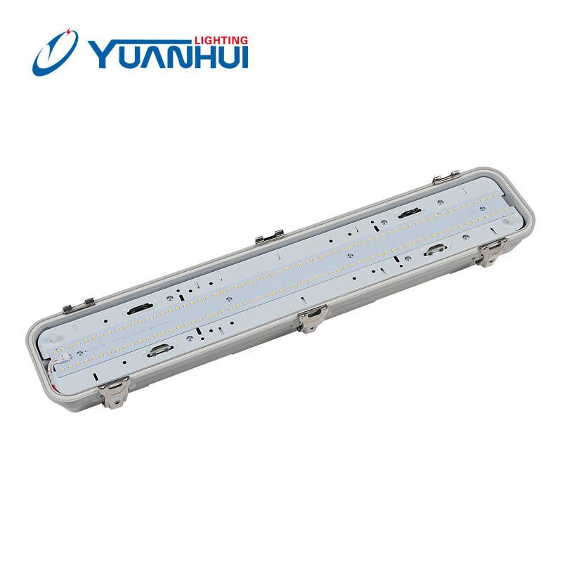 Emergency Battery Using GRP Material Batten Triproof 36W 50W 65W IP66 LED Light for Boat