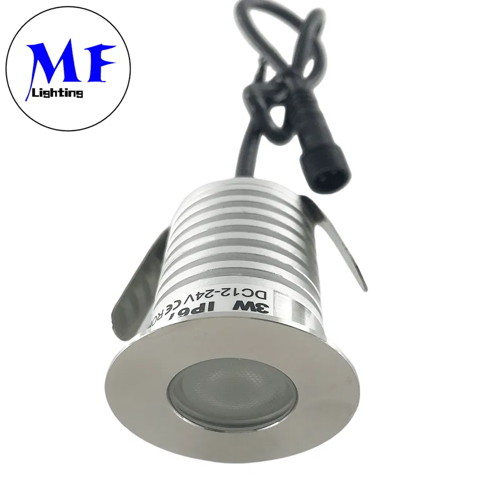 IP67 3W Multiple Color Options Inground Lamp Garden Pond Stainless Steel Step Ground Buried Waterproof Outdoor LED Underground Light