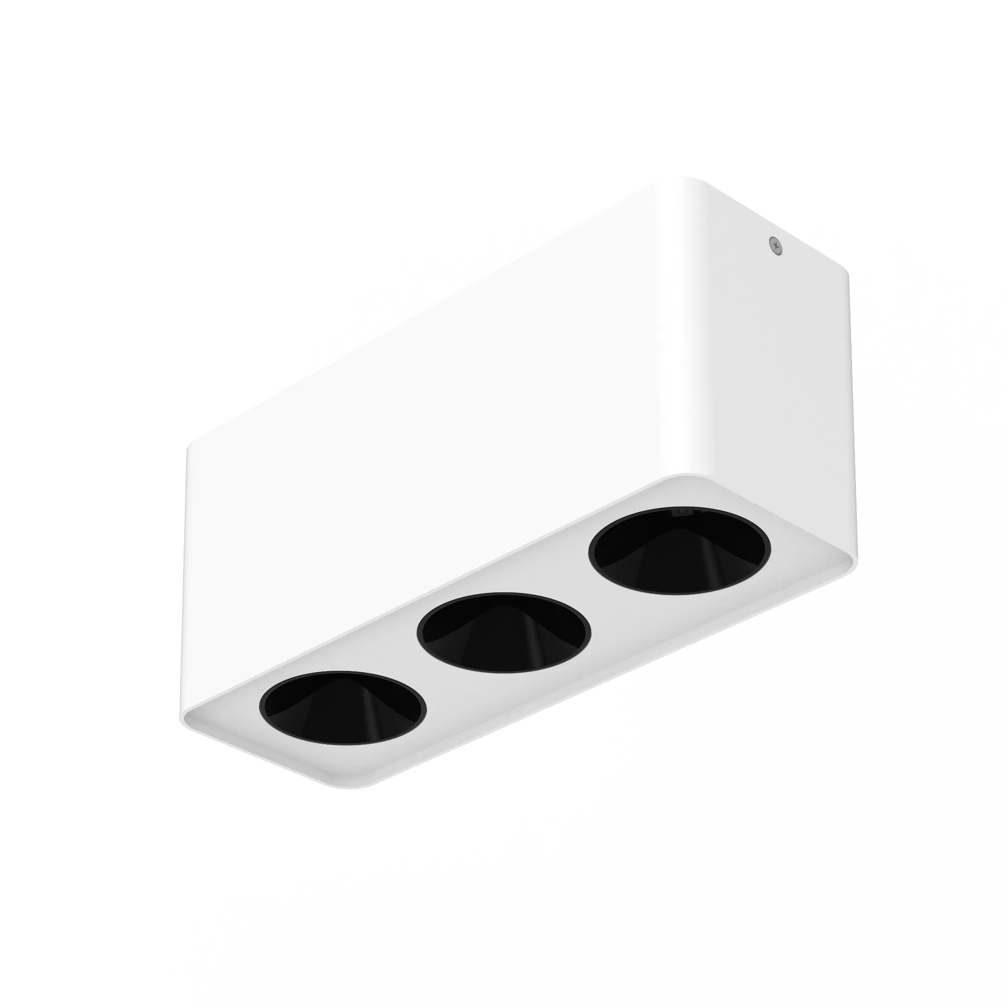 LED Surface Wall Mounted Downlight Dimmable Square 3 Heads Ceiling Lamp