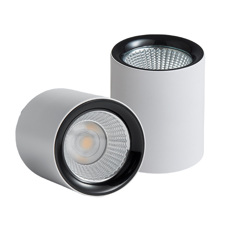 Commercial Lighting IP65 7W 10W 15W Surface Mounted Cylinder Spotlight LED Downlight