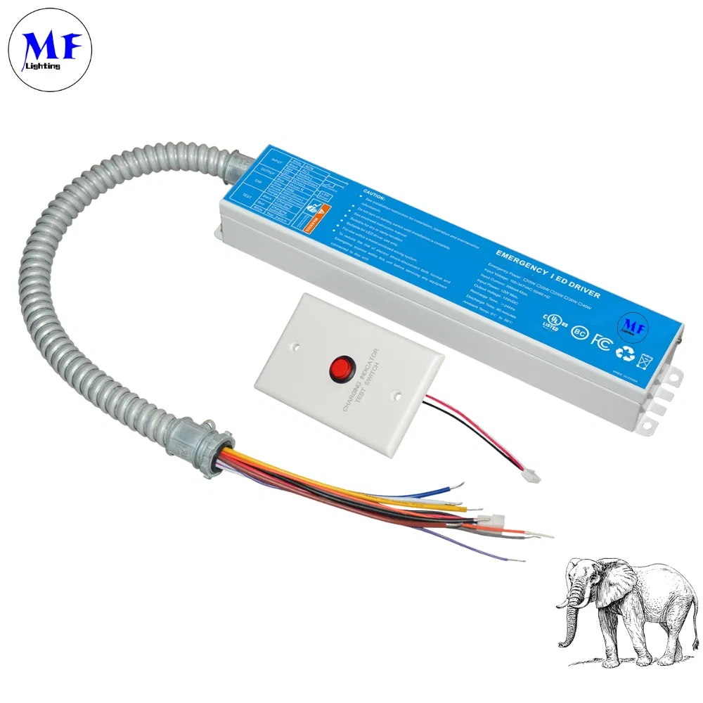 Factory Price IP40 40W Emergency Light Kit Panic Light Ballast UL Listed LED Emergency Driver for Triproof Light Down Light Ceiling Light Highbay Light
