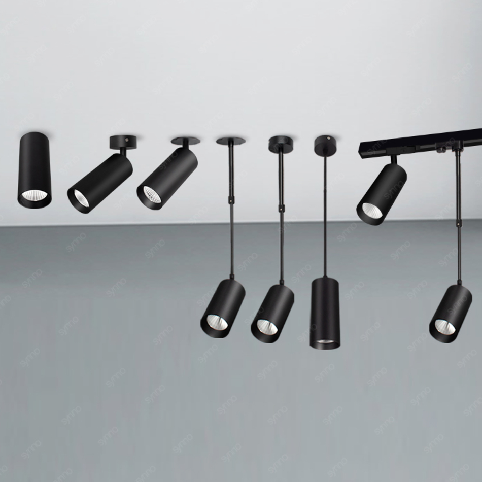 Surface Mounted Down Light Magnetic Rail Hanging Downlight Spotlight LED Track Light