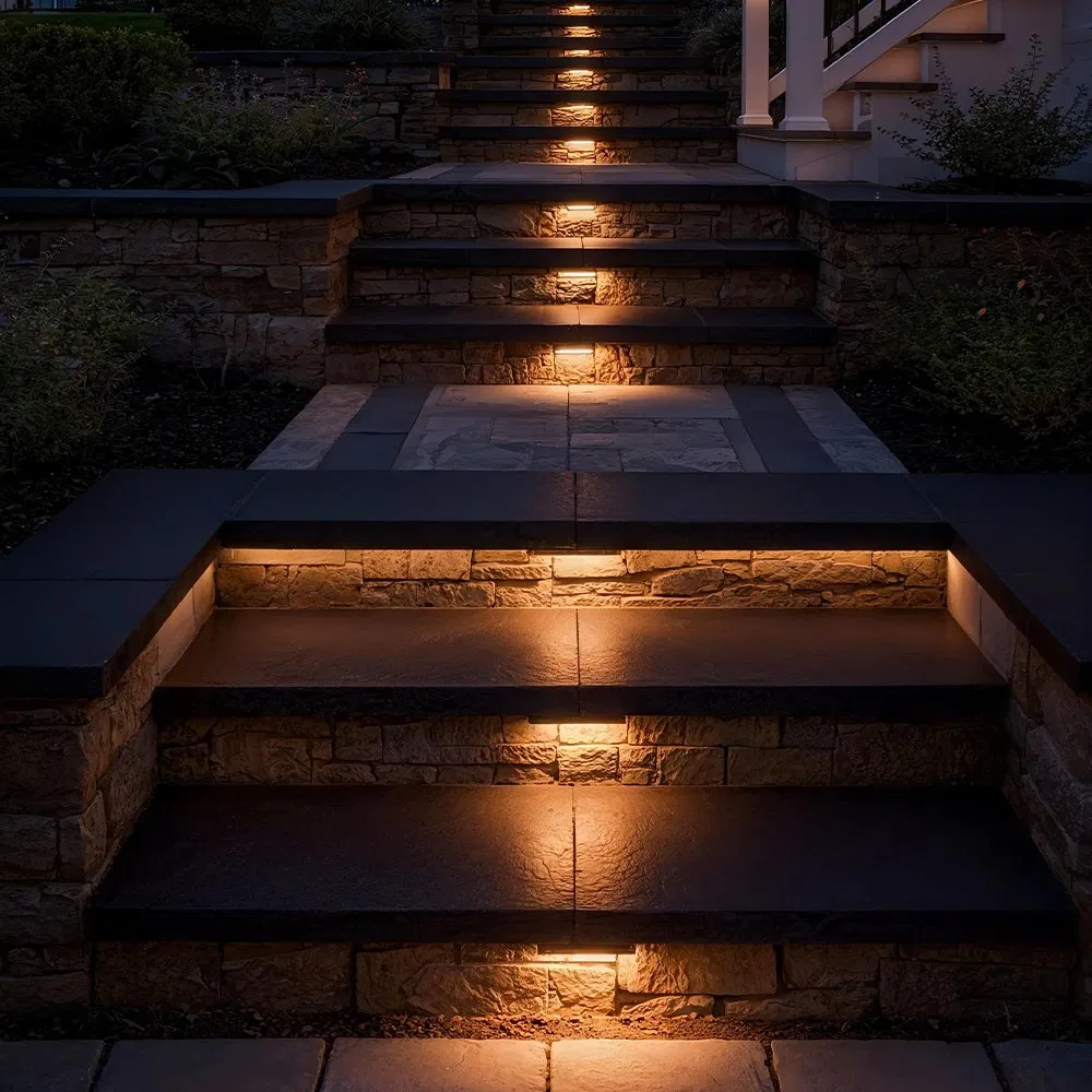 Outdoor 12V Paver Step Retaining Wall Lights LED Hardscape Landscape Light
