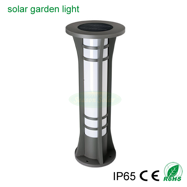 Bright Energy Saving Lamp LED Outdoor 5W Solar LED Garden Bollard Light for Border Driveway Pathway Walkway Lighting