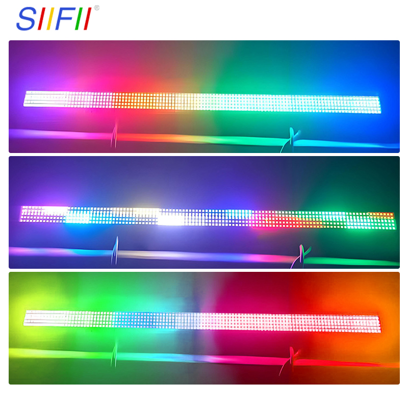 IP65 Waterproof Outdoor DJ Stage Lighting 32+16 RGB Wash Long Strobe Light Fogging Effect Wall Mounted Stage Lighting
