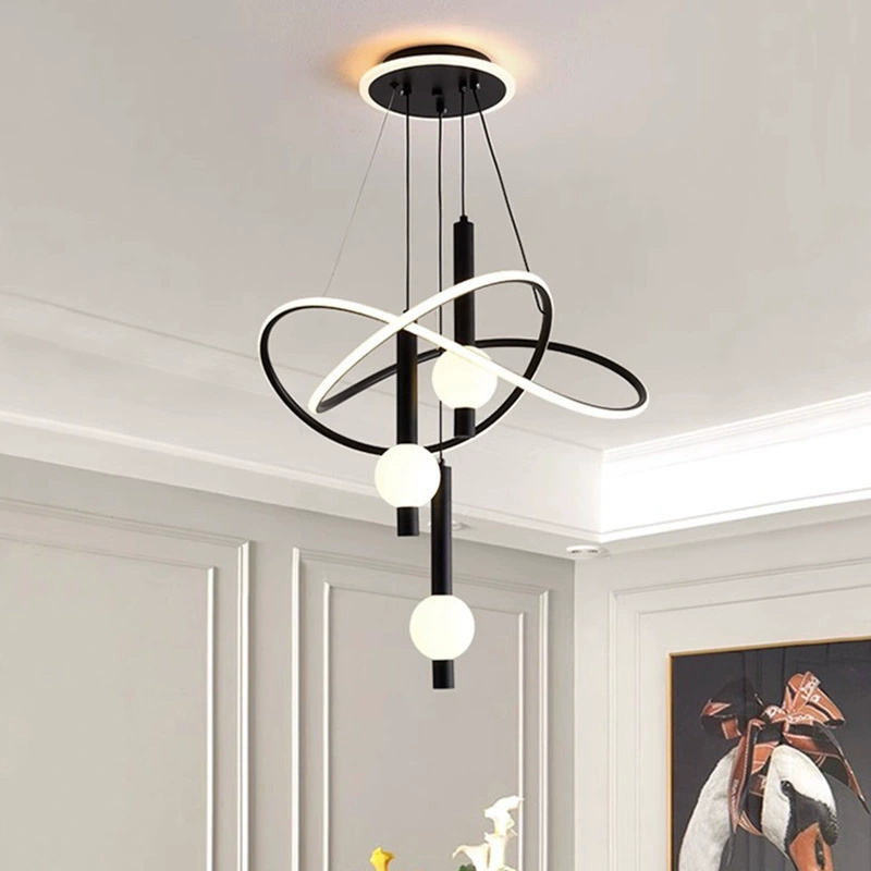 Nordic High-End Home Interior Pendant Lights, Remote Control Bedroom Lights for Living Rooms and Dining Rooms