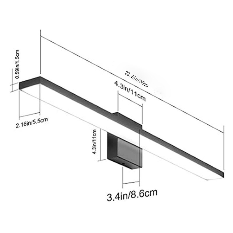 Stylish LED Vanity Mirror Light for Makeup and Grooming Needs