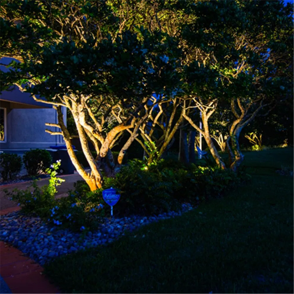 Lt2505b 12W 24/38/60deg Antique Bronze Wireless Adjustable Brightness LED Integrated Uplight for Yard Garden Outdoor Accent Lighting