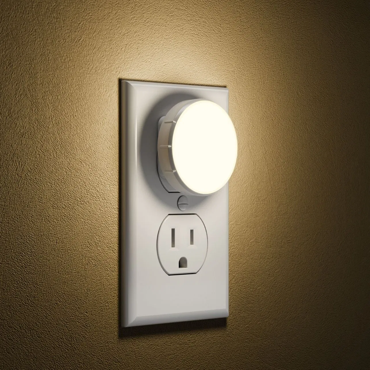 LED Sensor Night Light Soft Glow Plug-in Lamp for Kids Room