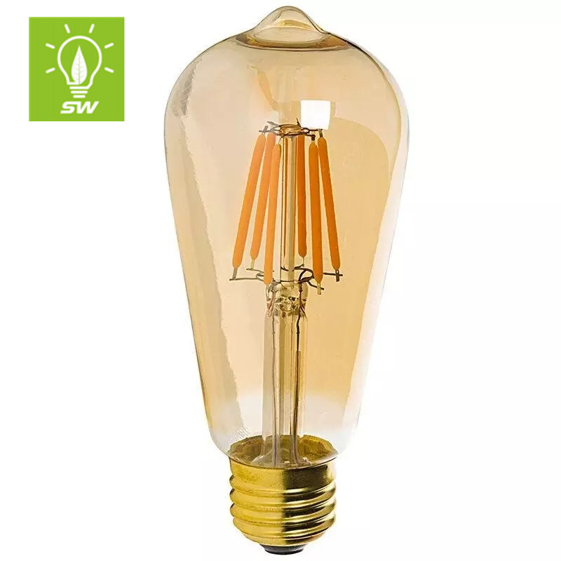 China Wholesale Smart WiFi Dimmable Filament Lamp CCT Color Change St58 St64 8W LED Light Filament Bulb