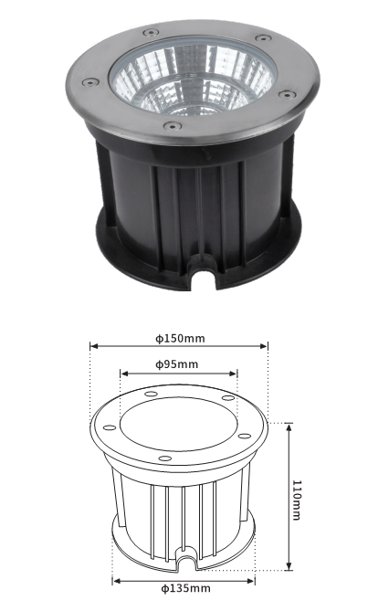 Premium 10W COB LED Inground Uplight with 3-Year Warranty