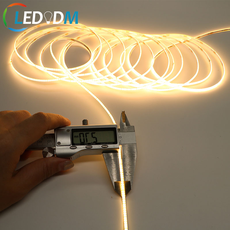 Factory Direct 12 24 Volt Cabinet White 3mm 2.7mm COB LED Tape Strip Light (ETL CE RoHS)