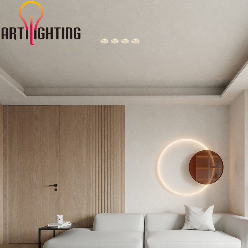 Round Square Market Dimmable COB Bulbs Mini Ceiling Recessed LED Downlight