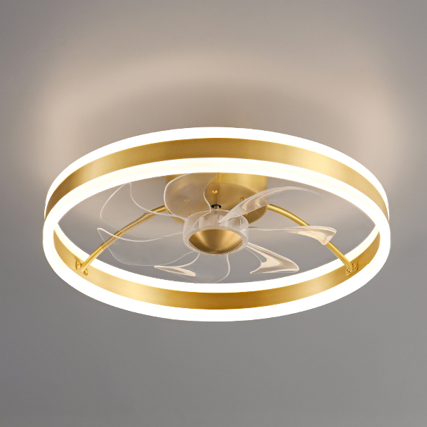 Luxury Chandelier Modern Pendant Crystal Lamp LED Ceiling Fan Light