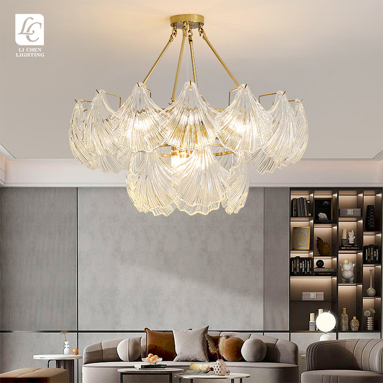 New Design Living Room Dining Room Metal Modern Glass Pendant Light