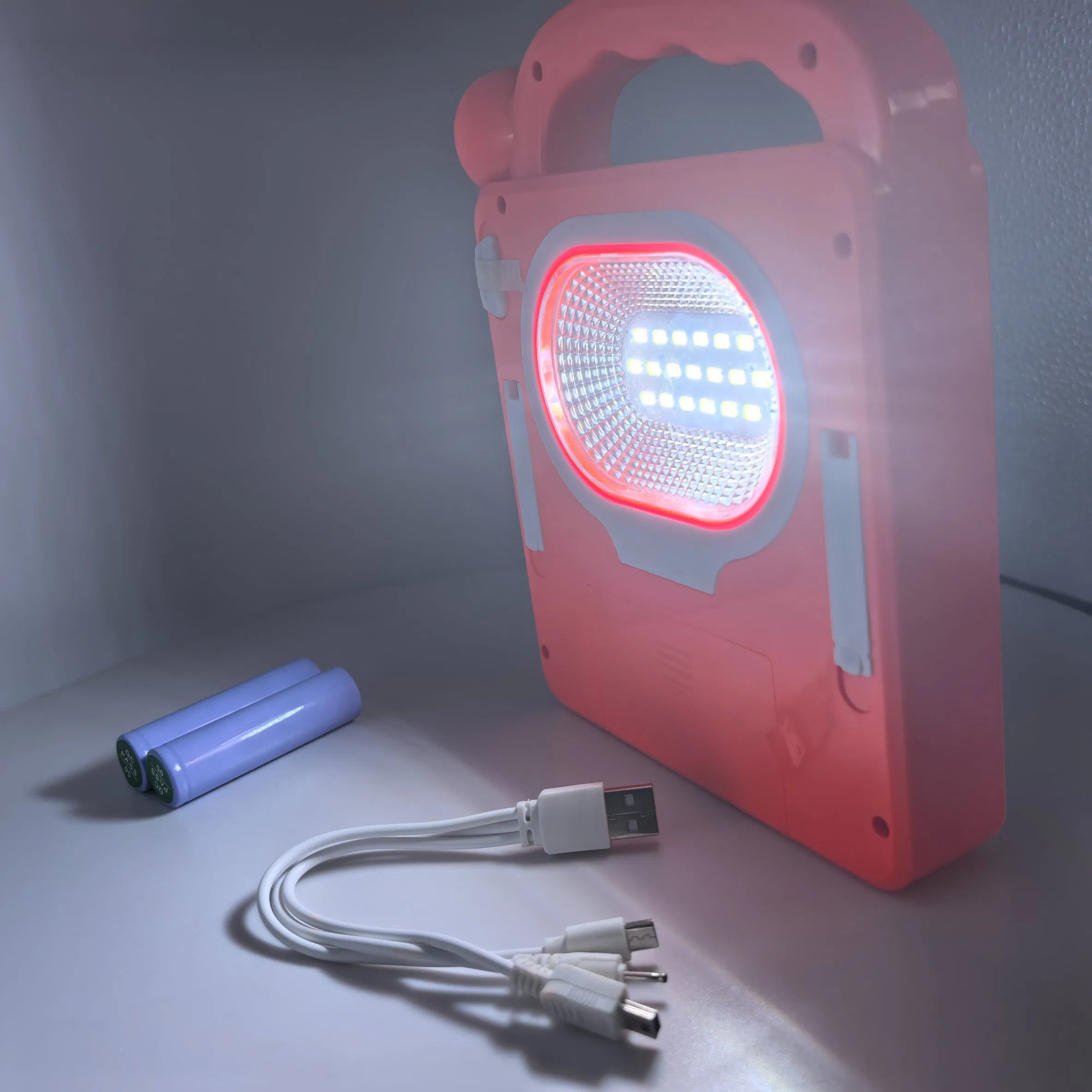 Hand-Held Solar Panel Emergency LED Egnergy Saving Light, Flashlight and Mobile Charger