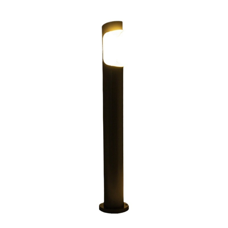 LED Bollard Garden Lights Die-Cast Aluminum for Outdoor Lawn Walkway &amp; Pathway AC/DC Power Landscape Lighting