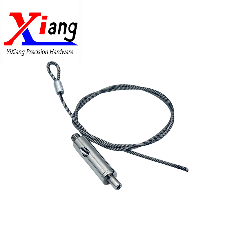 Compact Wire Rope Suspension Kit with M6 External Thread, Easy Installation and Adjustable Features