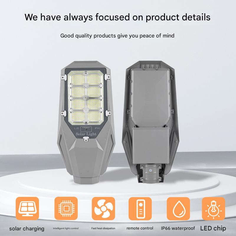 Solar Light LED Solar Street Light Solar Security Lights for Us Homes 80W ETL Certified Motion Sensor