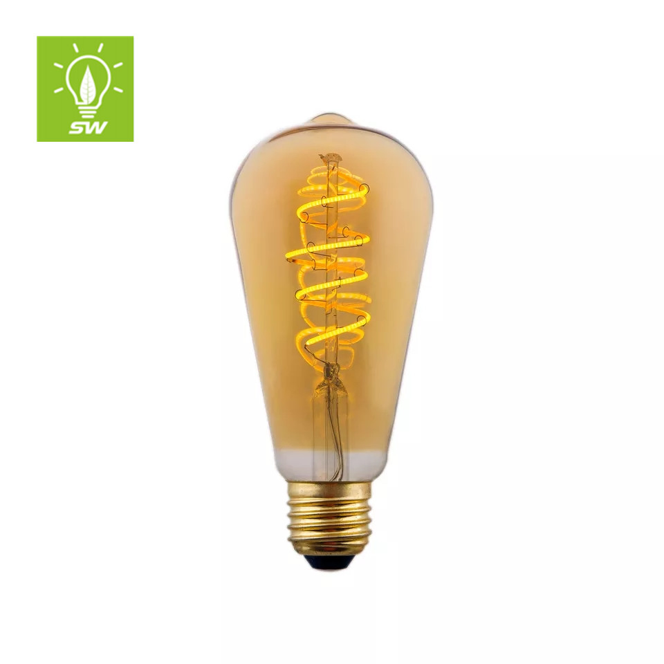 China Wholesale Smart WiFi Dimmable Filament Lamp CCT Color Change St58 St64 8W LED Light Filament Bulb