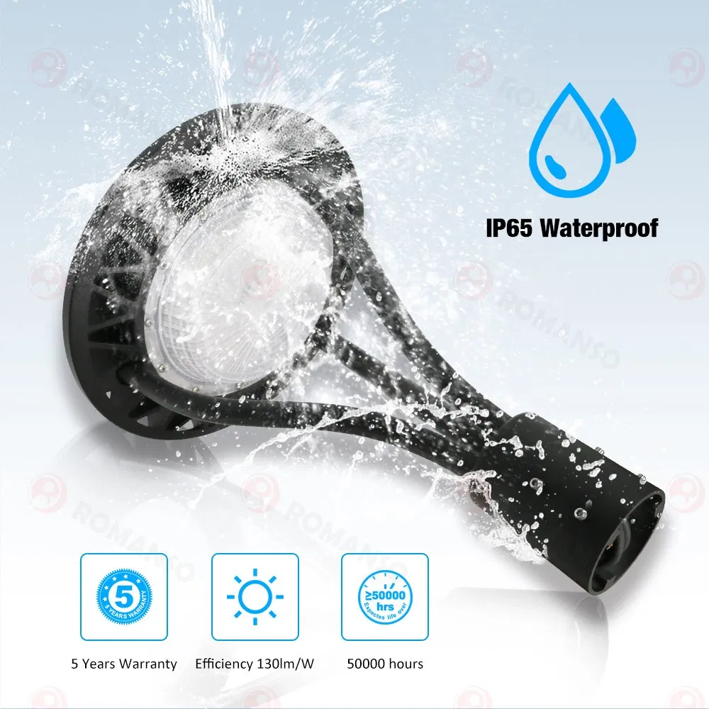 Listed 100-277VAC 60W Top Post LED Garden Light IP65 Waterproof Outdoor Garden Lighting