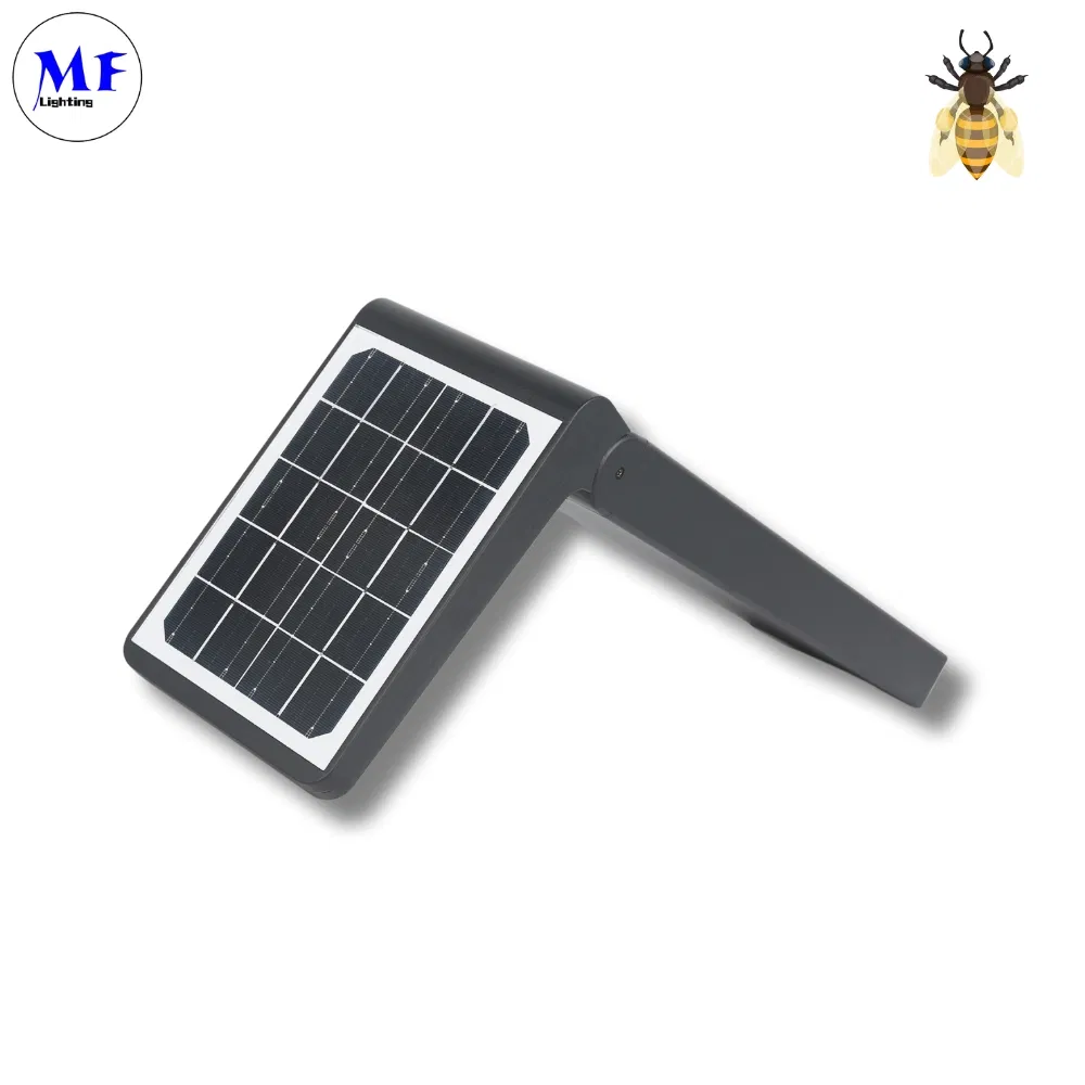5W Solar Silicon Battery IP65 Outdoor Waterproof Landscape Lighting LED Solar Gardn Yard Lawn Light with Motion PIR Sensor Smart Control for Pathway Driveway