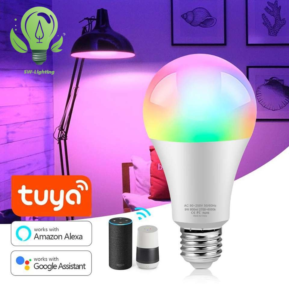 Lamp Tuya Smart WiFi A60 Energy Saving E27 B22 LED Bulb Light