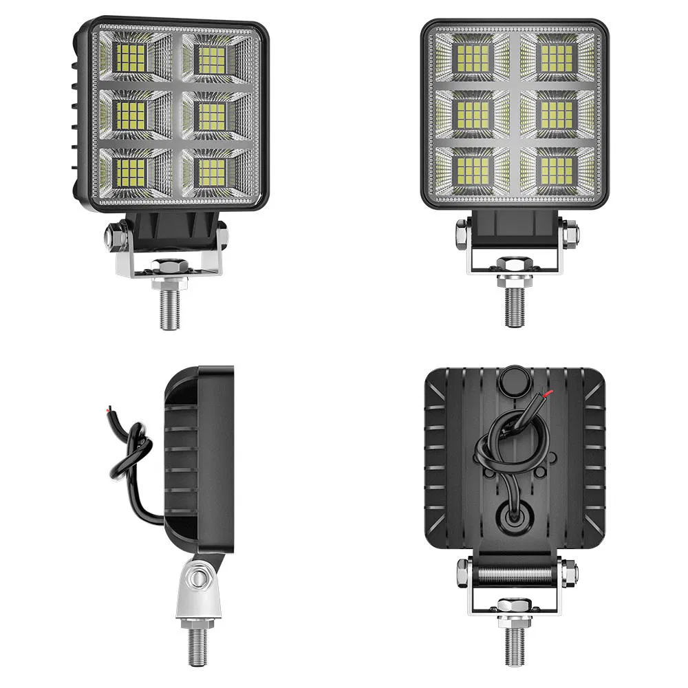 9-30V LED Work Light Pods Bar Square LED Car Light Floodlight White Driving Offroad Fog Retrofit/Upgrade for SUV/ATV/UTV/Truck Car Light