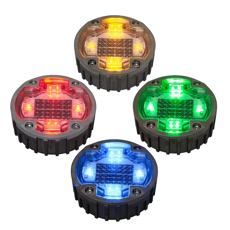 Outdoor Waterproof Floor Recessed Deck Light Ground Burried Pavement Marker Garden Inground Lamp LED Solar Underground Light