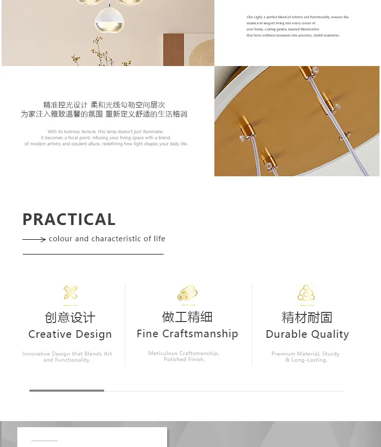 Modern Luxury Dining Room LED Chandelier