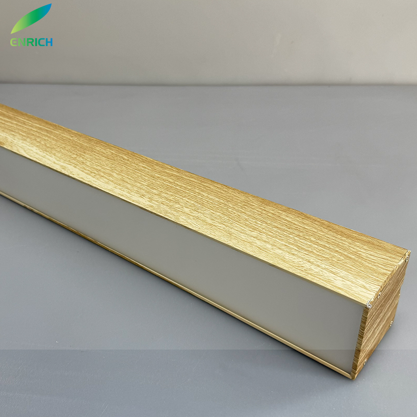 Wood LED Linear Modern LED Pendant Light Fixtures Ceiling Hanging Lights for Kitchen Island Dining Room