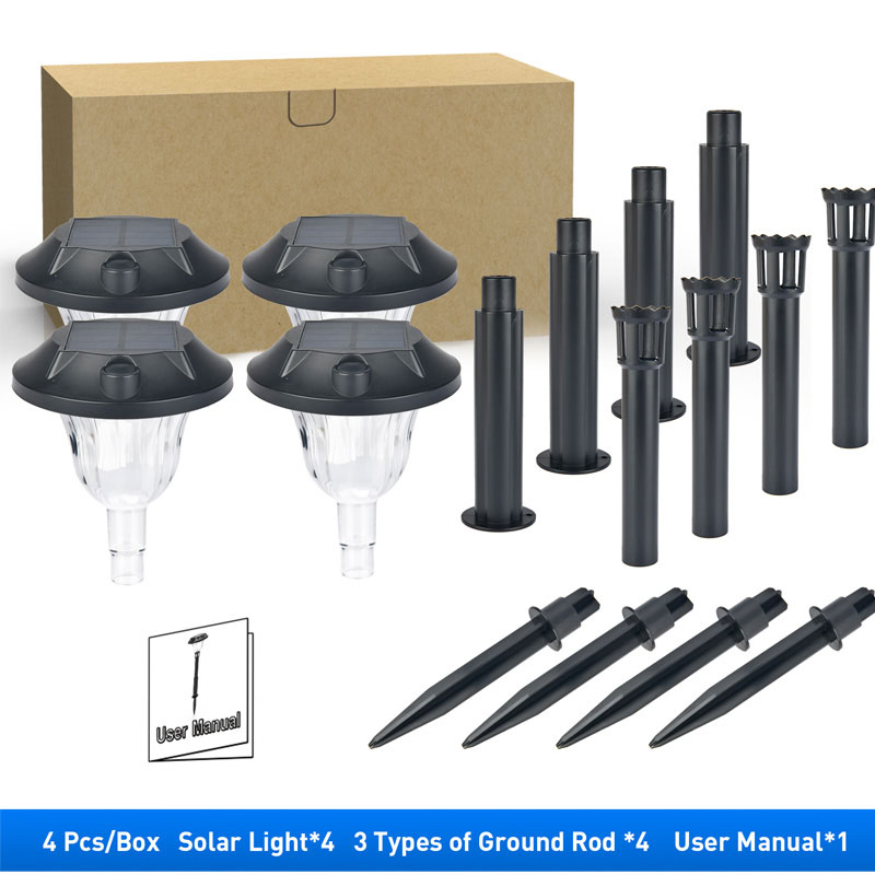 Solar Powered Outdoor Waterproof IP65 LED RGBW Spotlight Solar Garden light