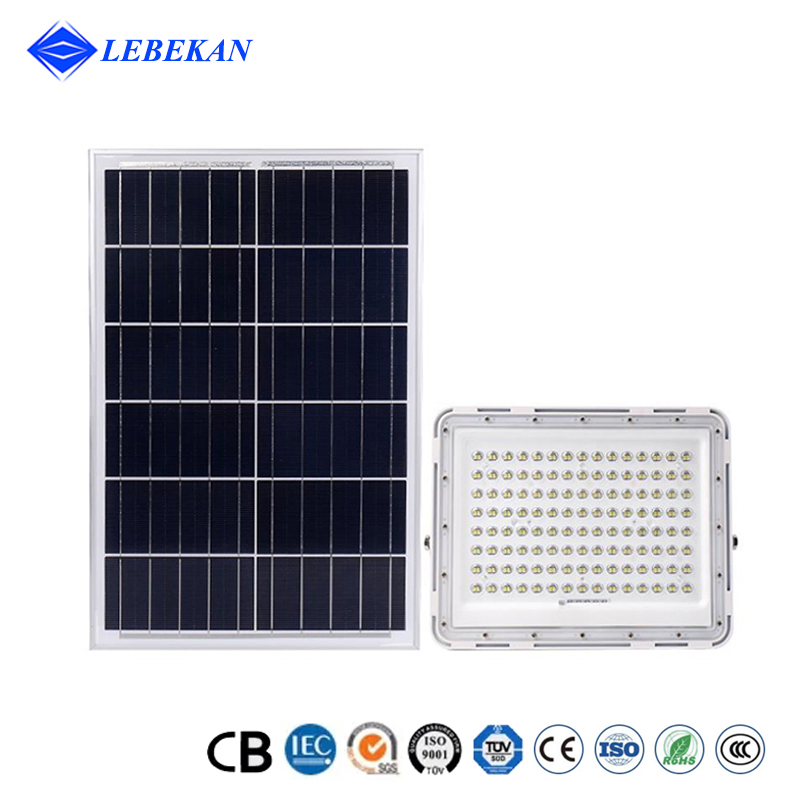 Garden Spotlight Outdoor IP65 200W 400W Solar Powered Rechargeable LED Flood Light