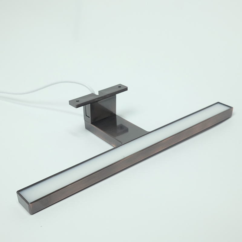 Hot Sales Matt Black Color IP44 30cm ABS 5W / 7W LED Waterproofed Bathroom/Bath/Washroom Front Mirror Light for Furniture/Cabinet CE 220V