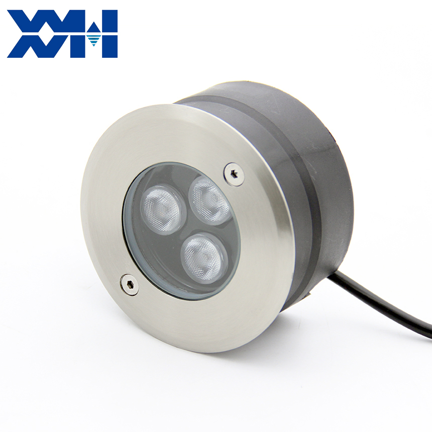 Customized Dimmable Outdoor Mini LED Luminaire Exterior Garden IP67 Waterproof Ground Spot Recessed Buried Floor Light