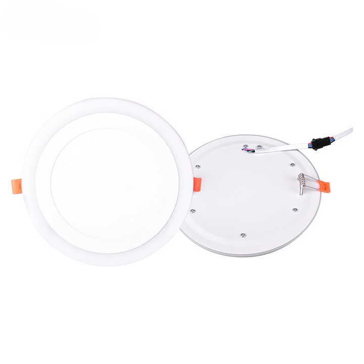 Home Office Modern Round Double Color Ceiling LED Lamp Surface Mounted LED Panel Light