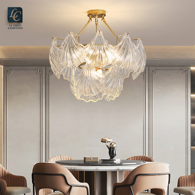 New Design Living Room Dining Room Metal Modern Glass Pendant Light