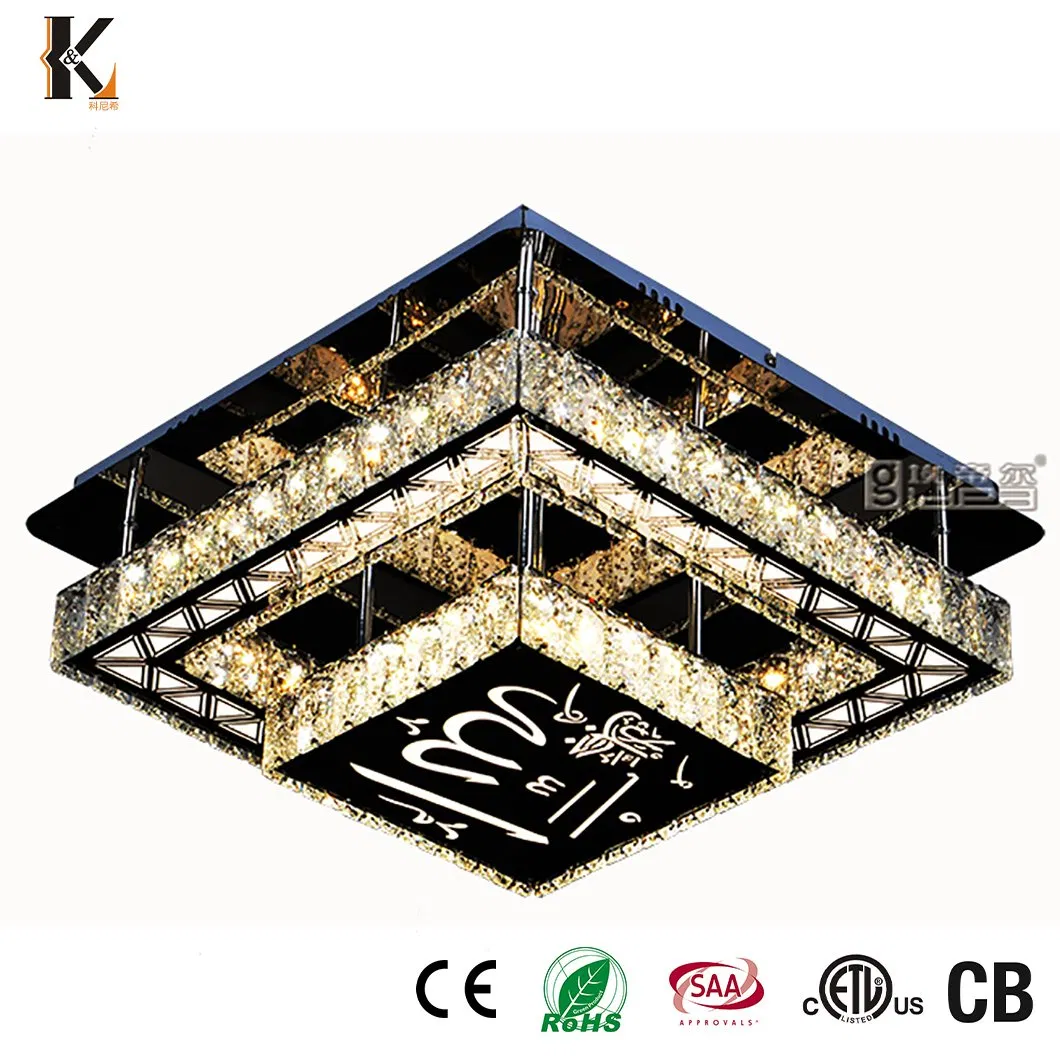 Crystal LED Ceiling Lighting China Wholesale Luxury Style Interior Decoration Cafe Home Villa Modern Crystal Ceiling Pendant Light