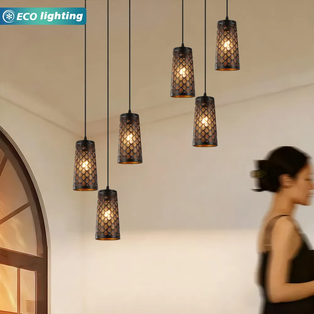 Ceiling Hanging Pendant Light Charming Dining Room Chandelier with Three Stylish Shades