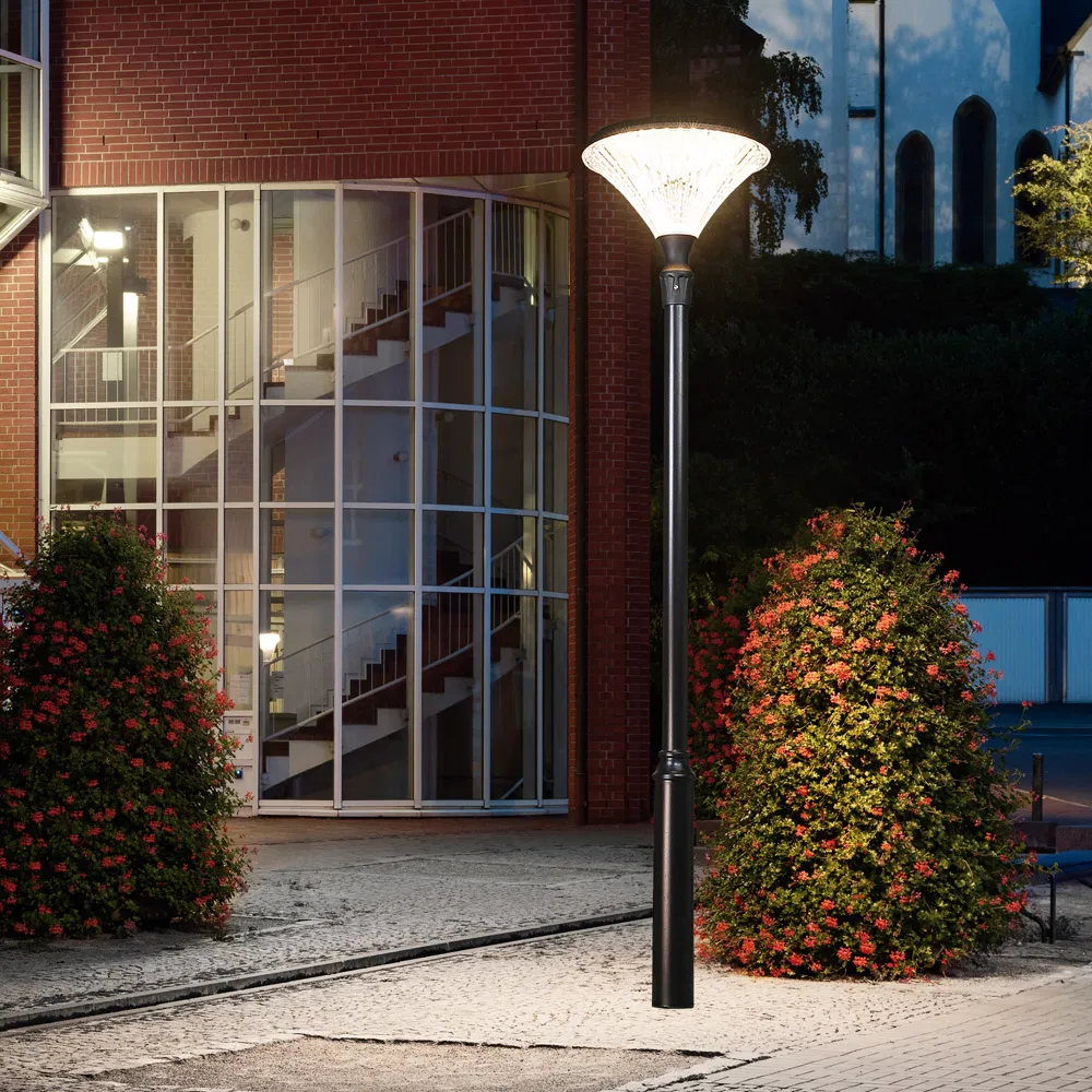 Dimond Design Exterior Post Top LED Lamp Aluminium Outdoor Garden Solar Lights