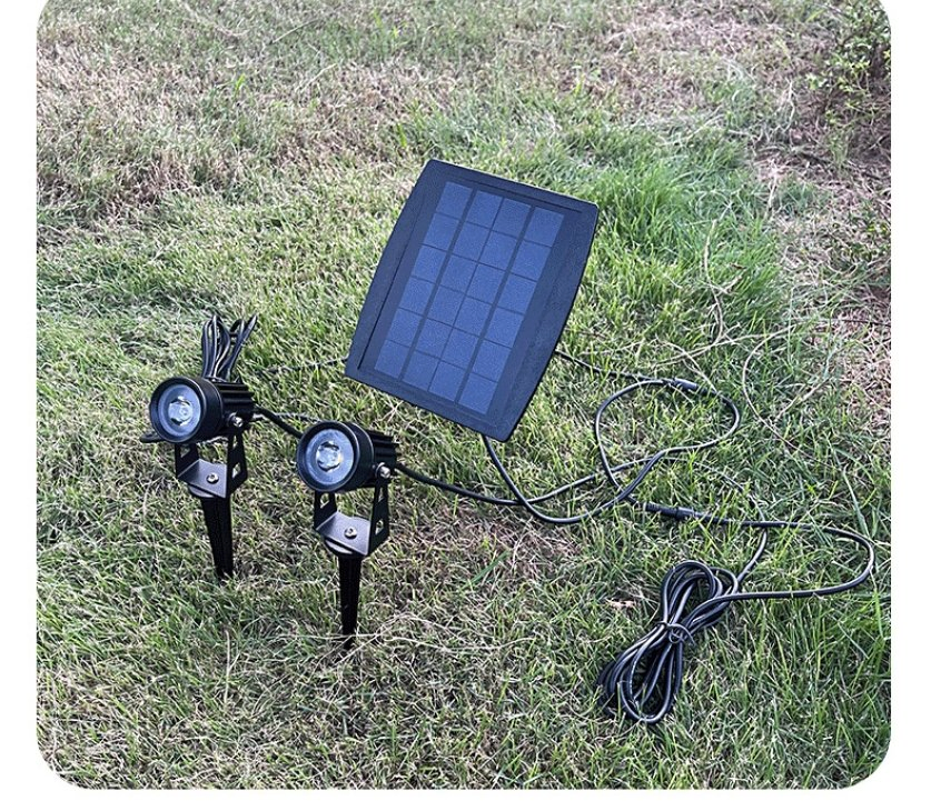 Outdoor Solar Powered Lawn Light Lamp Waterproof Garden Solar Spot Light Outdoor Garden Spotlighsolar Spotlight for Outdoor