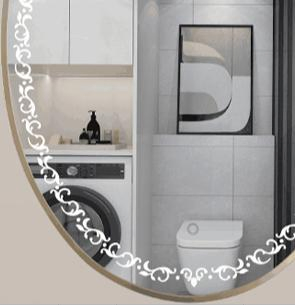 Modern Waterproof Bathroom Aluminium Golden Mirror Glass LED Vanity Lights