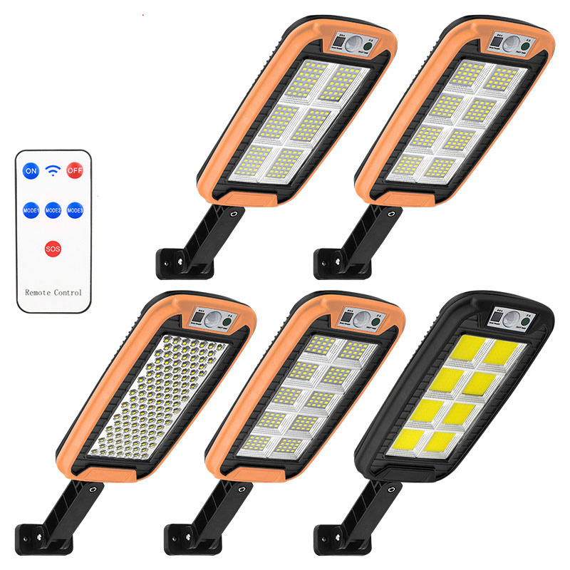 240COB Garden Porch Street Path IP65 Waterproof Remote Control Outdoor LED Solar Wall Light with 3 Sensing Modes