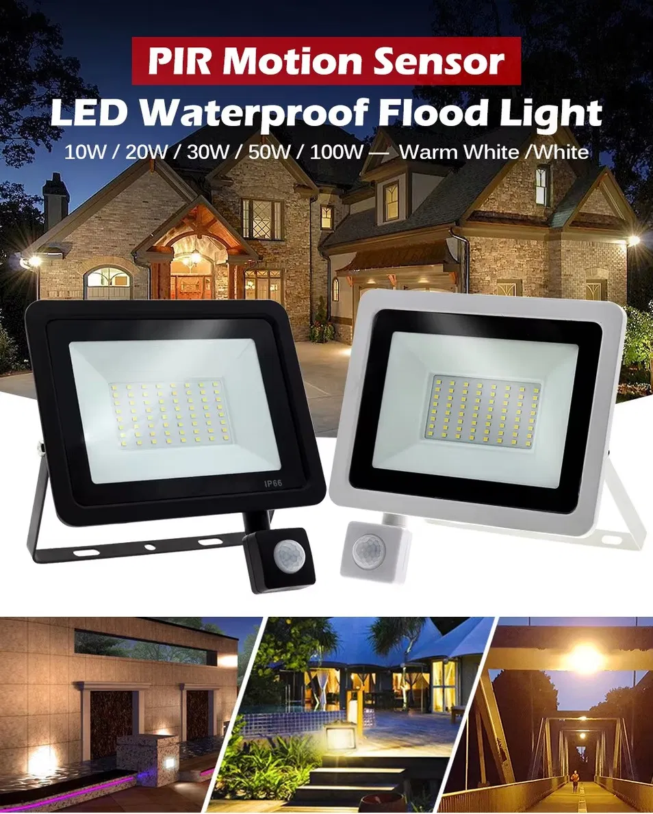 PIR Sensor LED Flood Light
