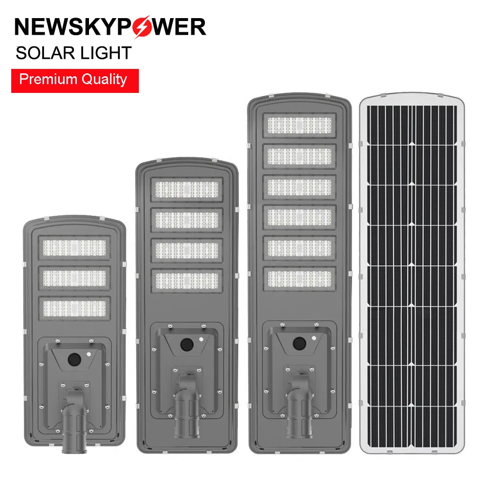 2024 New High Lumen LED 14000lm 100W All in One Solar Street Light for Industrial Highway Roadside